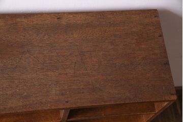 レトロ家具　幼稚園で使われていたレトロな魅力あふれるロッカー・3列(オープンラック、収納棚)(1)