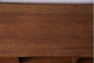 レトロ家具　幼稚園で使われていたレトロな魅力あふれるロッカー・3列(オープンラック、収納棚)(2)