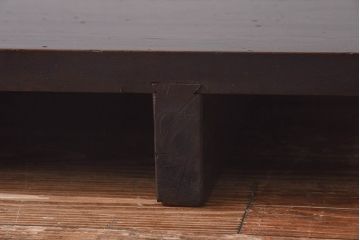 アンティーク家具　古民具・骨董　朴の木　深い色味の一枚板が魅力の裁ち板(作業台・ローテーブル・ローボード)