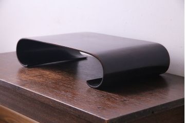 アンティーク雑貨　和製アンティーク　高級唐木材製!小さな巻き花台(飾り台)