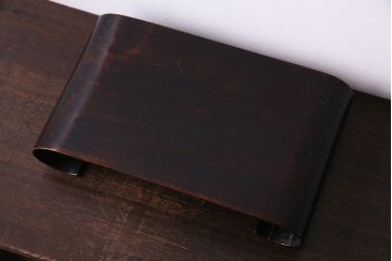 アンティーク雑貨　和製アンティーク　高級唐木材製!小さな巻き花台(飾り台)