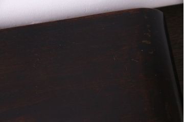 アンティーク雑貨　和製アンティーク　高級唐木材製!小さな巻き花台(飾り台)