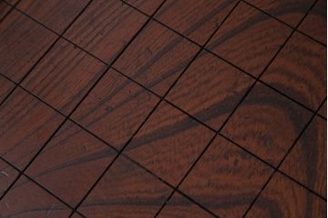 アンティーク雑貨　和製アンティーク　極厚!はっきりとした木目が印象的な総ケヤキ材の将棋盤(飾り台)