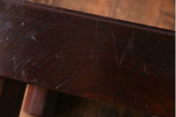 アンティーク雑貨　和製アンティーク　極厚!はっきりとした木目が印象的な総ケヤキ材の将棋盤(飾り台)