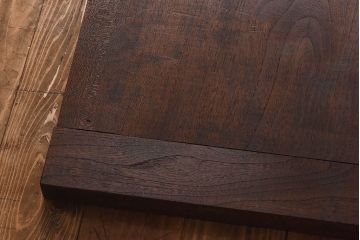 アンティーク雑貨　古材　ニレ材　渋みを活かしたDIYにおすすめの一枚板(木材、材料)