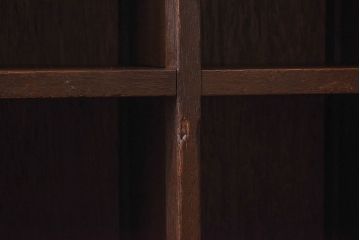レトロ家具　昭和レトロ　5×4マス　正方形のマス目がすっきりとした印象の収納棚(陳列棚、飾り棚、オープンラック)