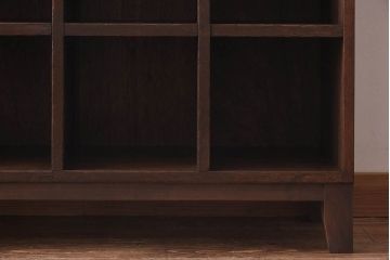 レトロ家具　昭和レトロ　5×4マス　正方形のマス目がすっきりとした印象の収納棚(陳列棚、飾り棚、オープンラック)