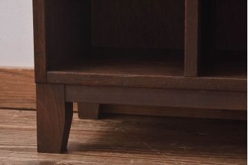 レトロ家具　昭和レトロ　5×4マス　正方形のマス目がすっきりとした印象の収納棚(陳列棚、飾り棚、オープンラック)