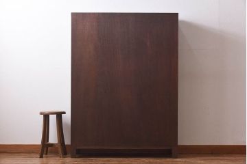 レトロ家具　昭和レトロ　5×4マス　正方形のマス目がすっきりとした印象の収納棚(陳列棚、飾り棚、オープンラック)