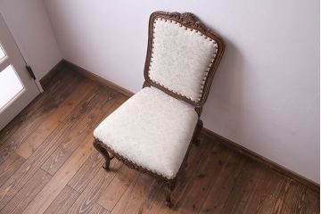 中古　DREXEL HERITAGE(ドレクセルヘリテイジ)　old continent(オールドコンチネント)　サイドチェア(ダイニングチェア、イス)(定価約28万円)(1)