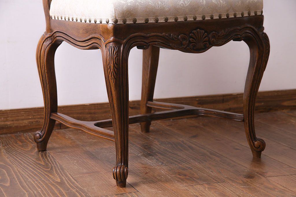 中古　DREXEL HERITAGE(ドレクセルヘリテイジ)　old continent(オールドコンチネント)　サイドチェア(ダイニングチェア、イス)(定価約28万円)(1)