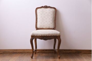 【I様ご成約分】中古　DREXEL HERITAGE(ドレクセルヘリテイジ)　old continent(オールドコンチネント)　高級感漂うダイニングチェア(サイドチェア、イス)(定価約28万円)(1)