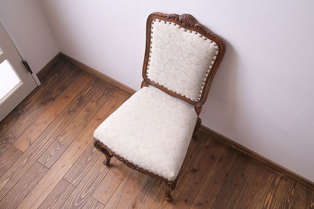 【I様ご成約分】中古　DREXEL HERITAGE(ドレクセルヘリテイジ)　old continent(オールドコンチネント)　高級感漂うダイニングチェア(サイドチェア、イス)(定価約28万円)(1)