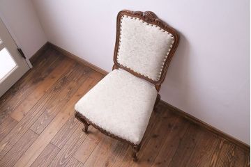 【I様ご成約分】中古　DREXEL HERITAGE(ドレクセルヘリテイジ)　old continent(オールドコンチネント)　高級感漂うダイニングチェア(サイドチェア、イス)(定価約28万円)(1)