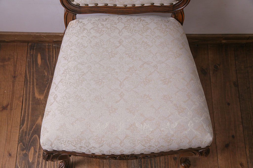 【I様ご成約分】中古　DREXEL HERITAGE(ドレクセルヘリテイジ)　old continent(オールドコンチネント)　高級感漂うダイニングチェア(サイドチェア、イス)(定価約28万円)(1)