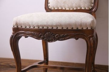 【I様ご成約分】中古　DREXEL HERITAGE(ドレクセルヘリテイジ)　old continent(オールドコンチネント)　高級感漂うダイニングチェア(サイドチェア、イス)(定価約28万円)(1)