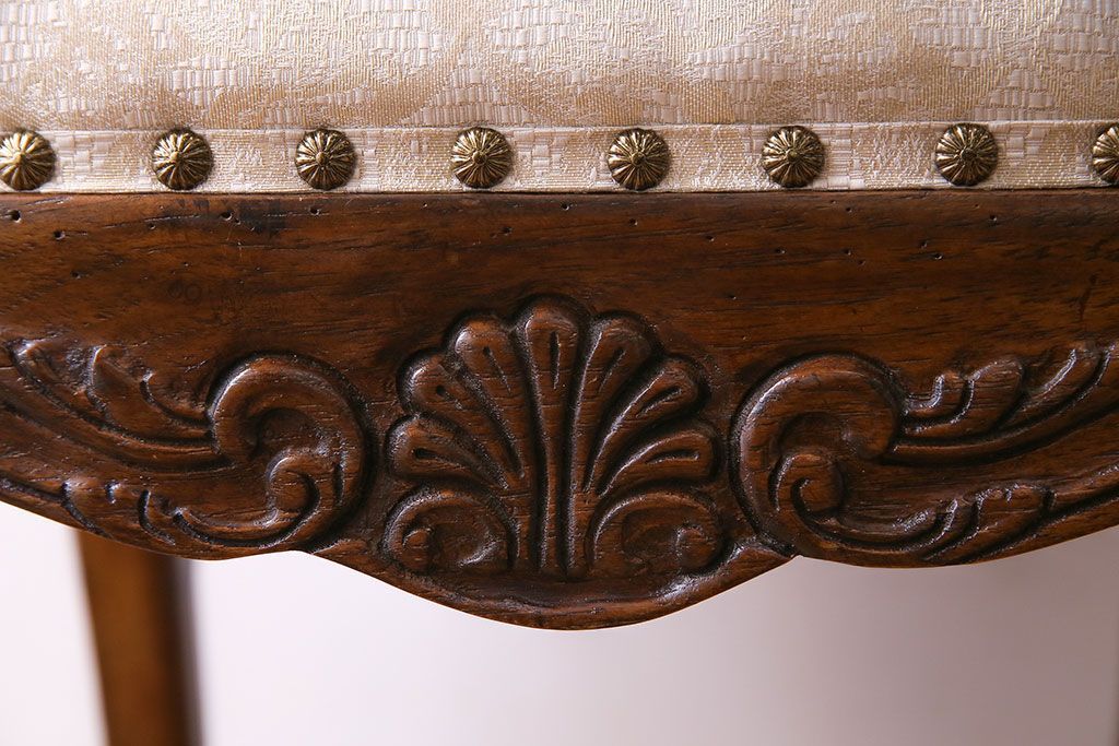 【I様ご成約分】中古　DREXEL HERITAGE(ドレクセルヘリテイジ)　old continent(オールドコンチネント)　高級感漂うダイニングチェア(サイドチェア、イス)(定価約28万円)(1)