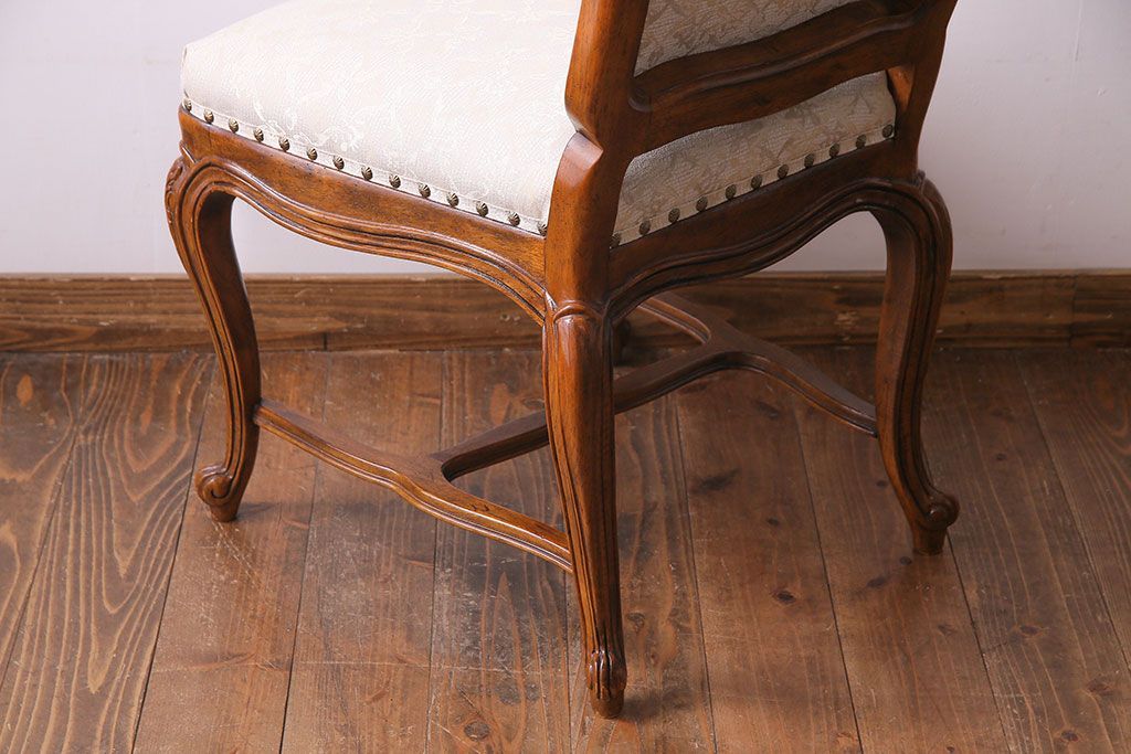 【I様ご成約分】中古　DREXEL HERITAGE(ドレクセルヘリテイジ)　old continent(オールドコンチネント)　高級感漂うダイニングチェア(サイドチェア、イス)(定価約28万円)(1)