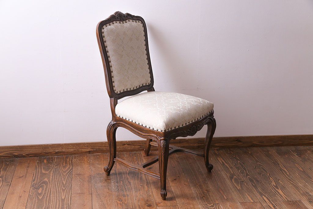 中古　DREXEL HERITAGE(ドレクセルヘリテイジ)　old continent(オールドコンチネント)　高級感漂うダイニングチェア(サイドチェア、イス)(定価約28万円)(2)