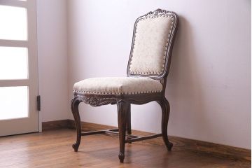 中古　DREXEL HERITAGE(ドレクセルヘリテイジ)　old continent(オールドコンチネント)　高級感漂うダイニングチェア(サイドチェア、イス)(定価約28万円)(2)