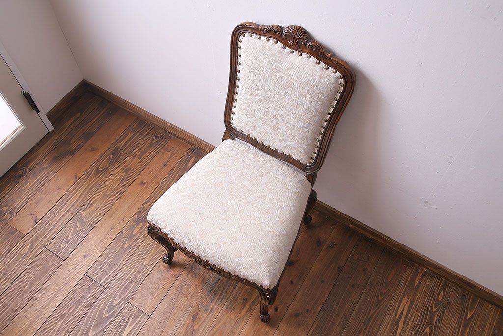 中古　DREXEL HERITAGE(ドレクセルヘリテイジ)　old continent(オールドコンチネント)　高級感漂うダイニングチェア(サイドチェア、イス)(定価約28万円)(2)