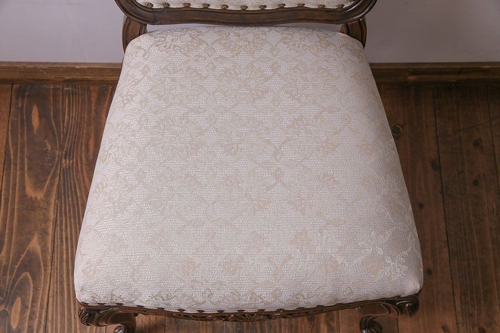 中古　DREXEL HERITAGE(ドレクセルヘリテイジ)　old continent(オールドコンチネント)　高級感漂うダイニングチェア(サイドチェア、イス)(定価約28万円)(2)