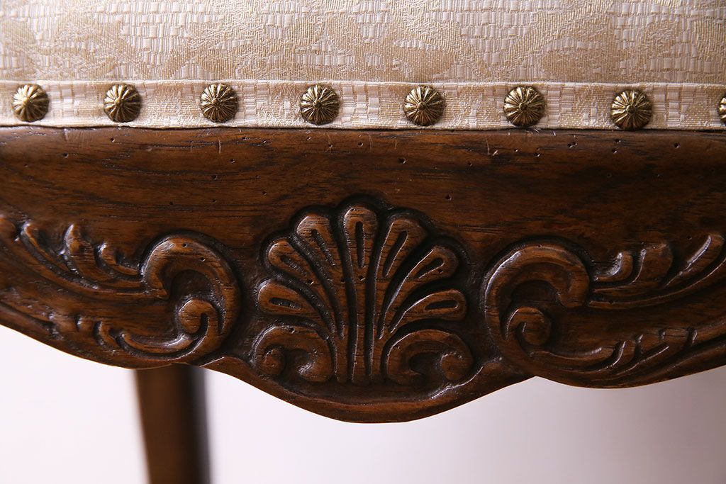 中古　DREXEL HERITAGE(ドレクセルヘリテイジ)　old continent(オールドコンチネント)　高級感漂うダイニングチェア(サイドチェア、イス)(定価約28万円)(2)