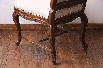 中古　DREXEL HERITAGE(ドレクセルヘリテイジ)　old continent(オールドコンチネント)　高級感漂うダイニングチェア(サイドチェア、イス)(定価約28万円)(2)