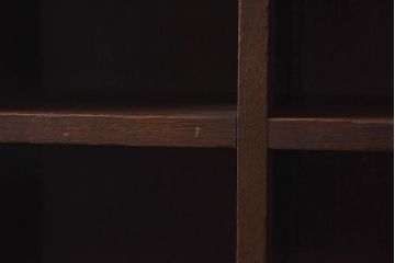 レトロ家具　昭和レトロ　5×4マス　正方形のマス目がすっきりとした印象の収納棚(陳列棚、飾り棚、オープンラック)(1)