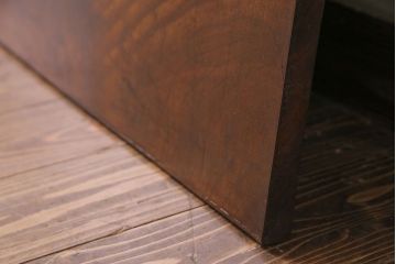 アンティーク雑貨　和製アンティーク　力強い杢目が印象的な一枚板の裁ち板(古材、飾り台、材料)