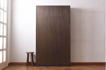 ヴィンテージ家具　ビンテージ　永田良介商店　深い色合いが上品な特注品の本棚(飾り棚、収納棚)