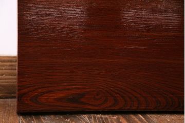 アンティーク雑貨　和製アンティーク　漆塗り　筆返し付き　上質な和を演出する一枚板(古材、棚板、材料)