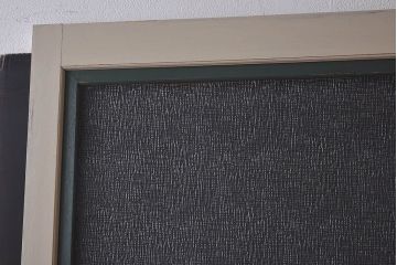 ペイント家具　昭和レトロな雰囲気溢れる当時物ガラス入りのドア(扉、建具)