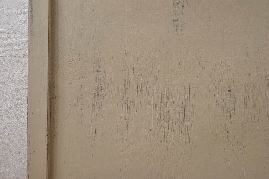 ペイント家具　昭和レトロな雰囲気溢れる当時物ガラス入りのドア(扉、建具)