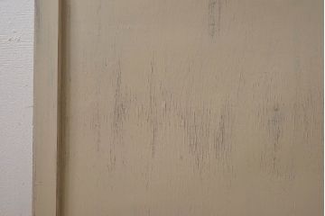 ペイント家具　昭和レトロな雰囲気溢れる当時物ガラス入りのドア(扉、建具)