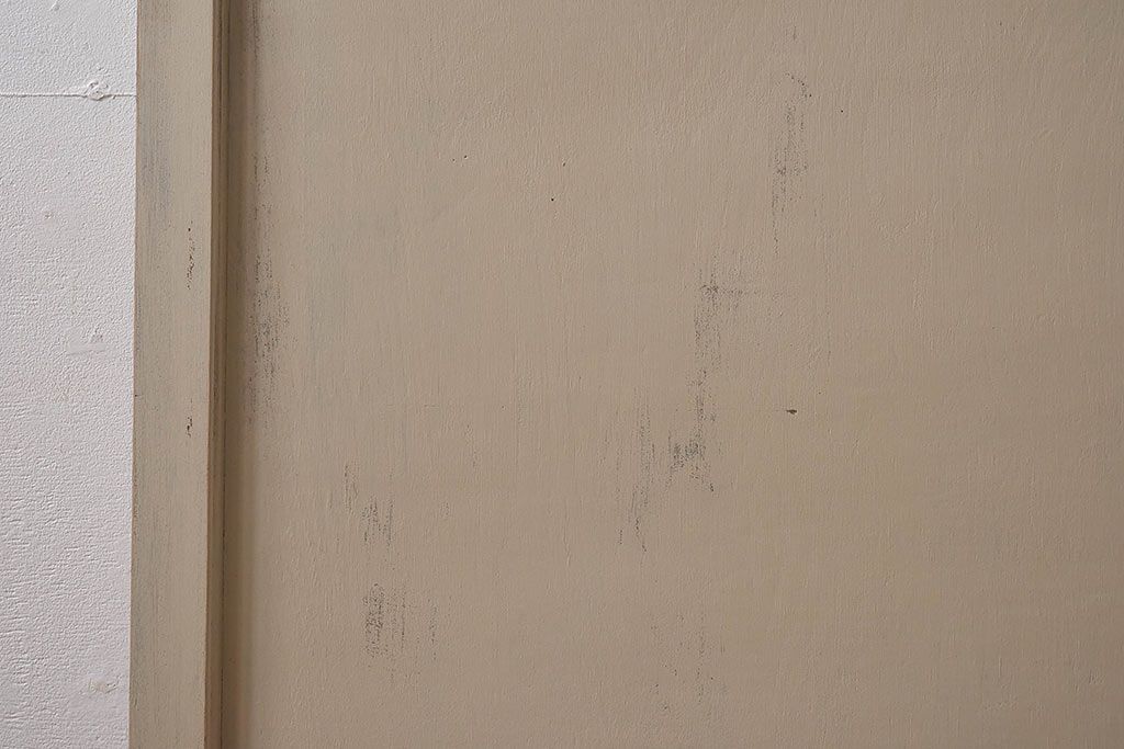 ペイント家具　昭和レトロな雰囲気溢れる当時物ガラス入りのドア(扉、建具)