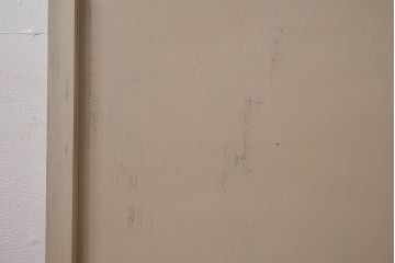 ペイント家具　昭和レトロな雰囲気溢れる当時物ガラス入りのドア(扉、建具)