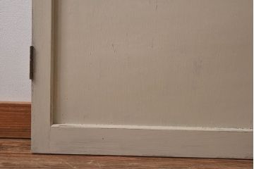 ペイント家具　昭和レトロな雰囲気溢れる当時物ガラス入りのドア(扉、建具)