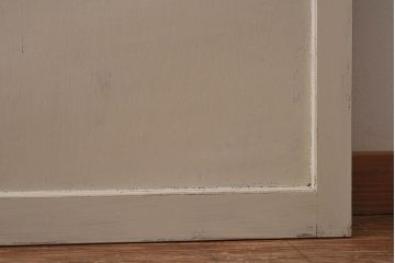 ペイント家具　昭和レトロな雰囲気溢れる当時物ガラス入りのドア(扉、建具)