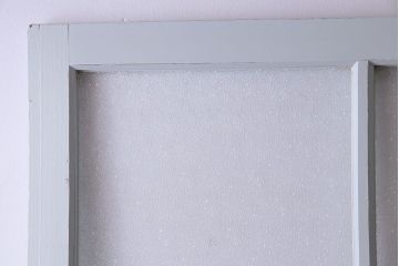 ペイント建具　シャビーな雰囲気が魅力的なダイヤガラス入りの引き戸1枚(ガラス戸、仕切り戸)
