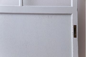 ペイント建具　シャビーな雰囲気が魅力的なダイヤガラス入りの引き戸1枚(ガラス戸、仕切り戸)