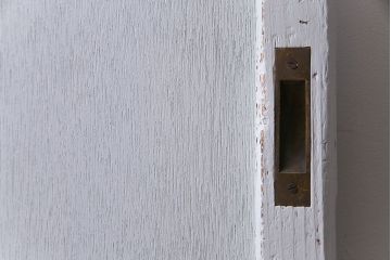 ペイント建具　シャビーな雰囲気が魅力的なダイヤガラス入りの引き戸1枚(ガラス戸、仕切り戸)