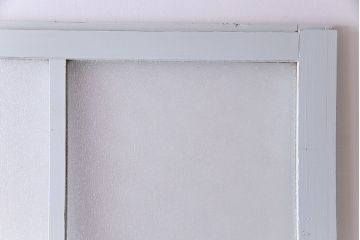 ペイント建具　シャビーな雰囲気が魅力的なダイヤガラス入りの引き戸1枚(ガラス戸、仕切り戸)