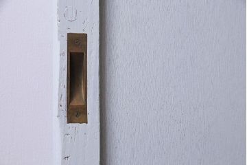 ペイント建具　シャビーな雰囲気が魅力的なダイヤガラス入りの引き戸1枚(ガラス戸、仕切り戸)