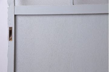 ペイント建具　シャビーな雰囲気が魅力的なダイヤガラス入りの引き戸1枚(ガラス戸、仕切り戸)