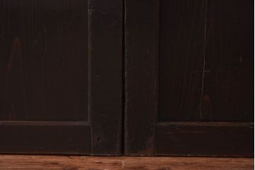 和製アンティーク　燻された風合いが魅力の帯戸(板戸、建具)4枚セット