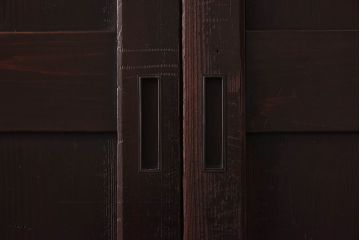 和製アンティーク　燻された風合いが魅力の帯戸(板戸、建具)4枚セット