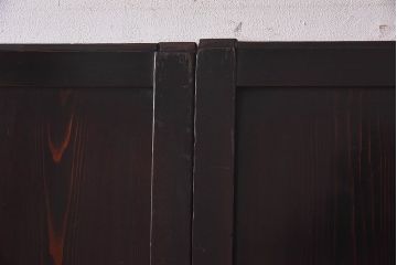 和製アンティーク　燻された風合いが魅力の帯戸(板戸、建具)4枚セット