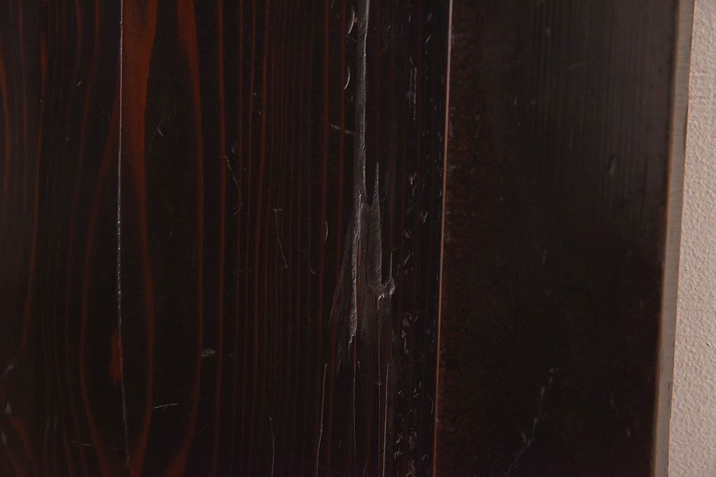 和製アンティーク　燻された風合いが魅力の帯戸(板戸、建具)4枚セット