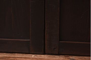 和製アンティーク　燻された風合いが魅力の帯戸(板戸、建具)4枚セット